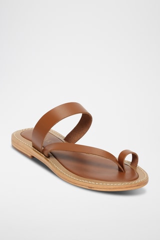 Sandalias de piel - Camel