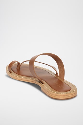 Sandalias de piel - Camel