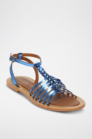 Romanas de piel caprina - Azul