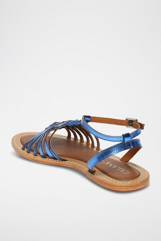 Romanas de piel caprina - Azul