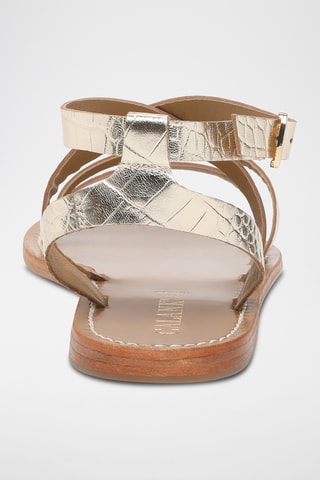 Sandalias de piel caprina - Dorado