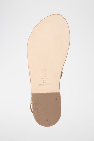 Sandalias de piel caprina - Dorado