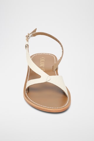 Sandalias de piel caprina - Blanco