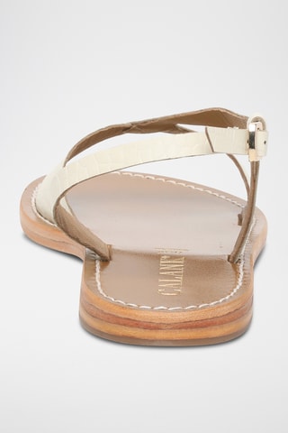 Sandalias de piel caprina - Blanco