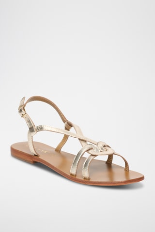 Sandalias de piel napa - Dorado