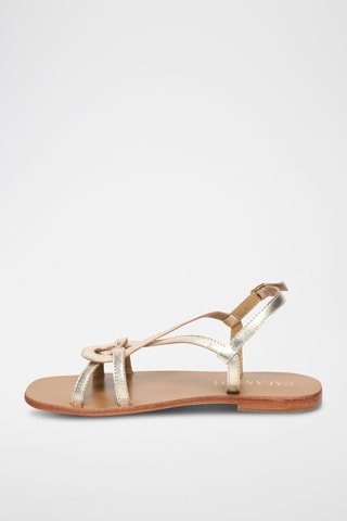 Sandalias de piel napa - Dorado
