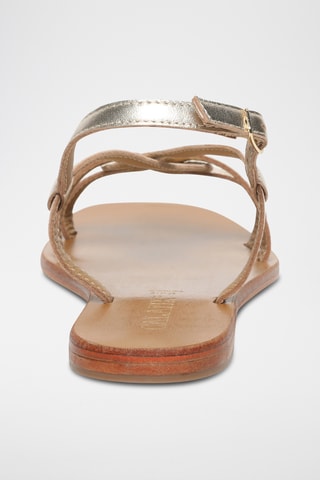 Sandalias de piel napa - Dorado