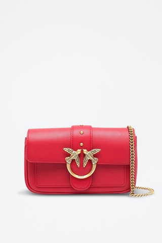 Sac bandoulière en cuir - Rouge
