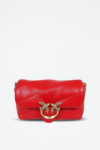 Sac bandoulière en cuir de veau - Rouge