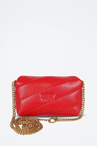 Sac bandoulière en cuir de veau - Rouge
