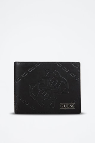 Portefeuille en cuir Boston - Noir