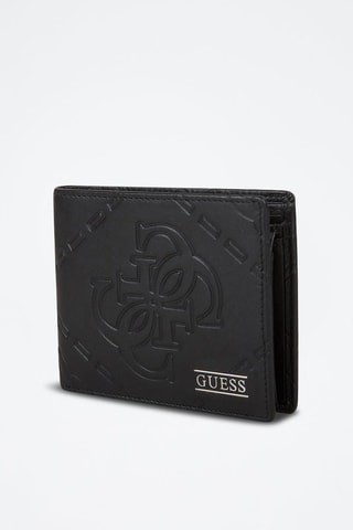 Portefeuille en cuir Boston - Noir