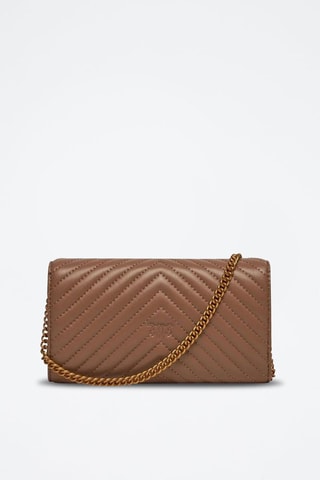 Mini sac bandoulière en cuir - Marron
