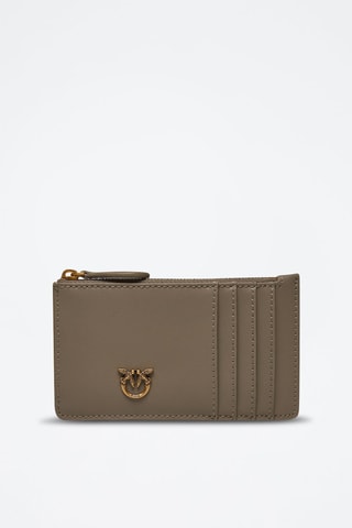 Porte-cartes en cuir Airone - Beige