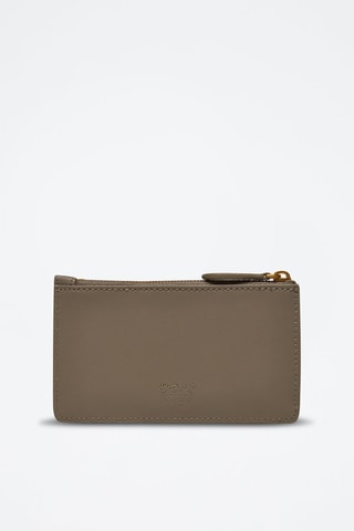 Porte-cartes en cuir Airone - Beige
