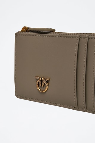 Porte-cartes en cuir Airone - Beige