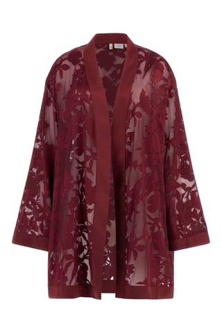 Kimono en tulle - Bordeaux