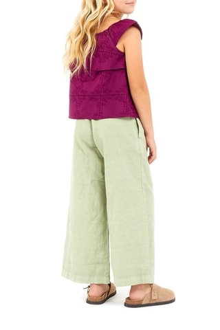 Pantalon en lin - Vert clair