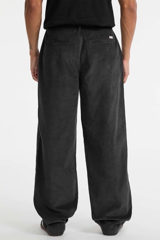 Chino wide legs en velours - Noir