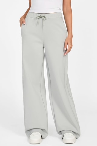 Pantalon wide legs - Gris clair
