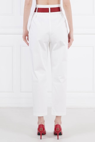 Pantalon taille haute - Blanc