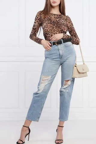 Jean taille haute - Bleu
