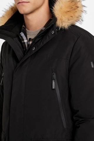 Parka à capuche Leon - Noir