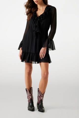 Robe volantée - Noir