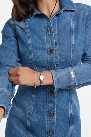 Robe chemise en jean - Bleu