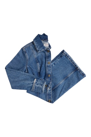 Robe chemise en jean - Bleu