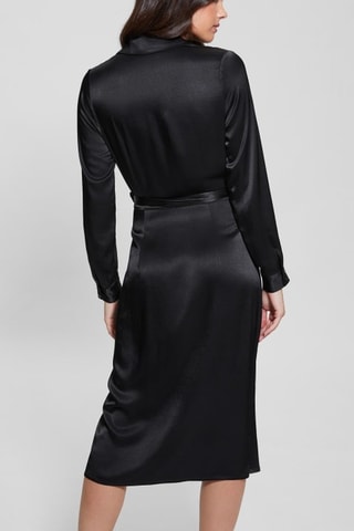 Robe portefeuille Clara - Noir
