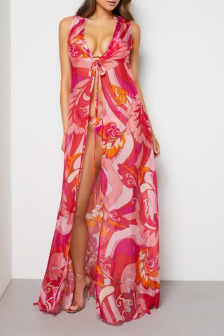 Robe de plage - Rouge