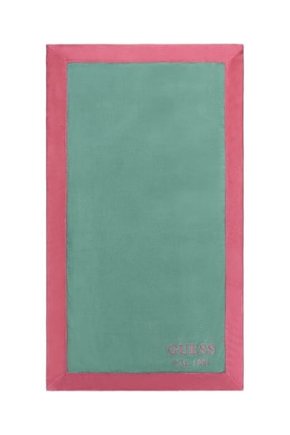 Serviette de plage - Vert émeraude et fuchsia - Guess