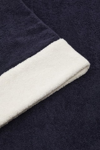 Serviette de plage - Bleu nuit et blanc - 180 x 100 cm - Guess