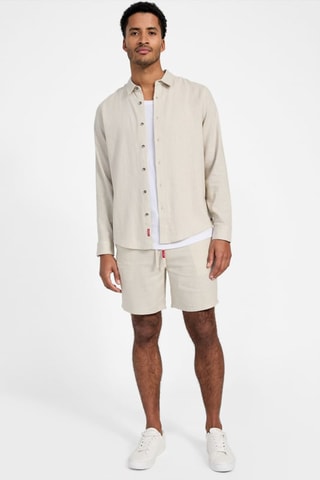 Chemise regular en lin - Gris clair