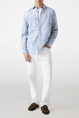 Chemise en lin - Ciel