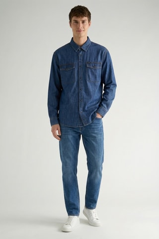 Surchemise en jean - Bleu marine