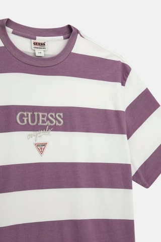 T-shirt Go Block - Blanc et violet