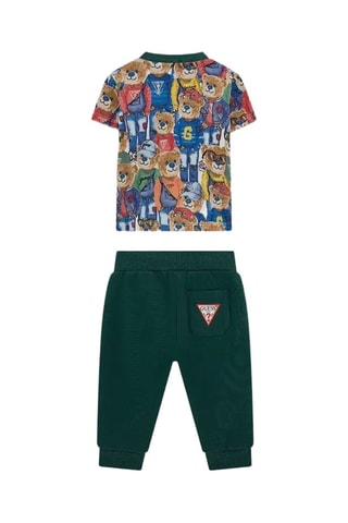 T-shirt trompe-l’œil et jogging Active - Vert foncé