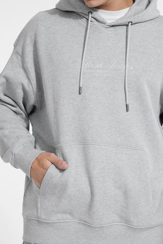 Sweat à capuche - Gris clair chiné
