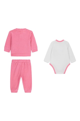 Ensemble 3 pièces - Rose et blanc