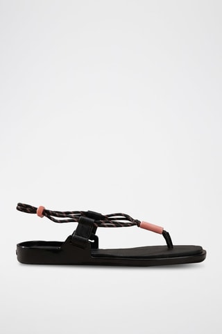 Sandales - Noir et corail