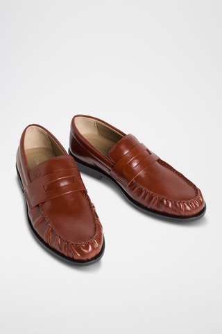 Mocassins en cuir nappa - Marron