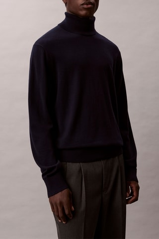 Pull en laine - Bleu marine