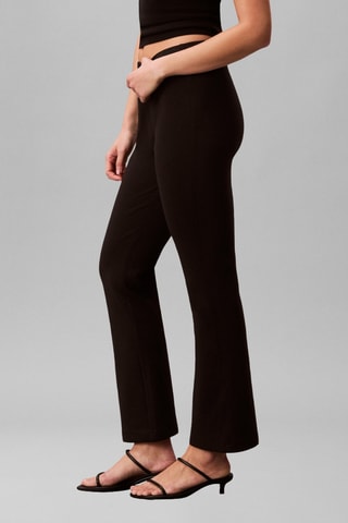 Pantalon flare taille haute - Noir