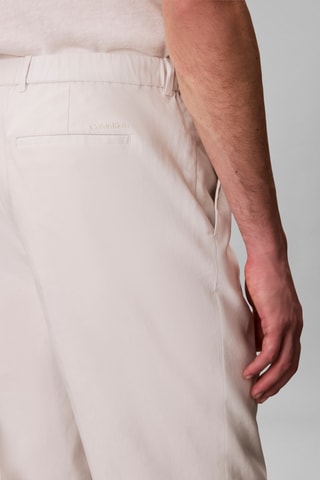 Pantalon tapered en lin - Ecru