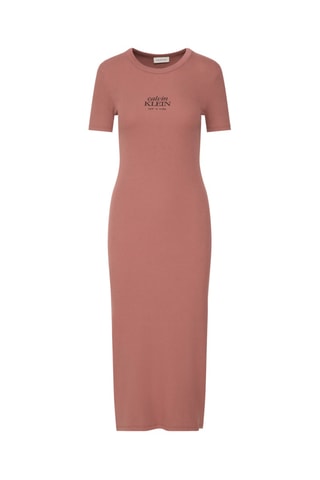 Robe midi - Marron
