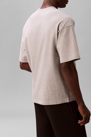 T-shirt de pyjama - Gris clair chiné
