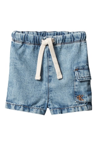 Short en jean et coton biologique - Ciel