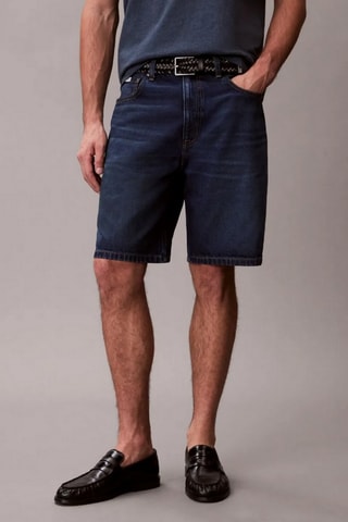 Bermuda en jean - Bleu marine